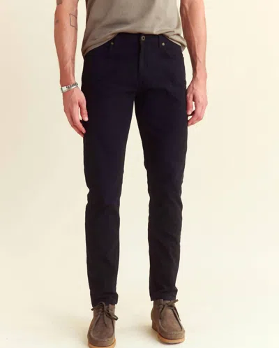 Billy Reid Moleskin Jean In Black Walnut In Blue