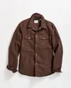 Billy Reid Moleskin Mo Shirt Jacket In Java
