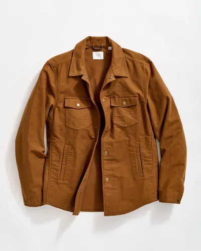 Billy Reid Moleskin Mo Shirt Jacket In Tan