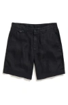 Billy Reid Linen Moore Short In Black