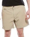 Billy Reid Moore Hybrid Swim Short In Brown