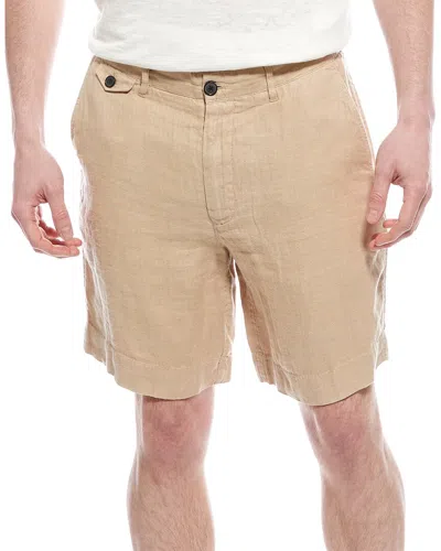 Billy Reid Linen Moore Short - Olive In Khaki