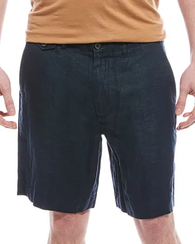 Billy Reid Moore Linen Short In Blue