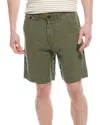 Billy Reid Moore Linen Shorts In Green