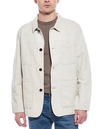 Billy Reid Natchez Linen-blend Jacket In Beige