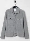 Billy Reid Numajiri Terry Jacket In Medium Grey Heather