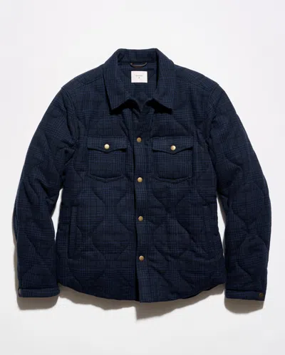 Billy Reid Onion Quilted Plaid Theo Shirt Jacket In Blue