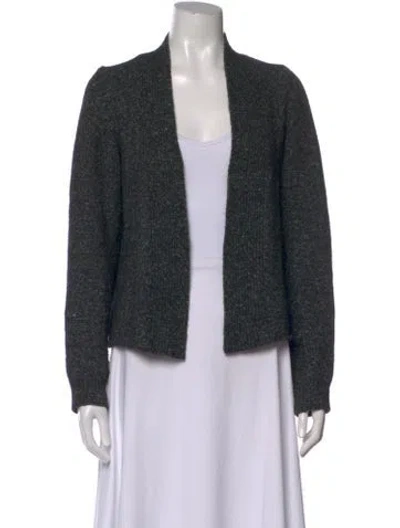 Pre-owned Billy Reid Open Front Sweater In Gray