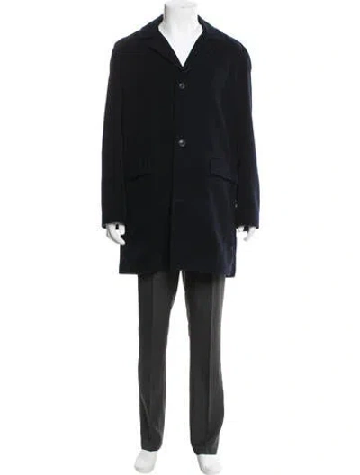 Pre-owned Billy Reid Overcoat In Black