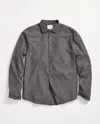 Billy Reid Paisley Melange Cedar Shirt In Asphalt