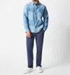 Billy Reid Patchwork Shoals Overshirt In Denim In Multi