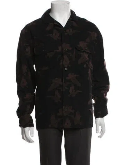 Pre-owned Billy Reid Patterned Jacket In Black