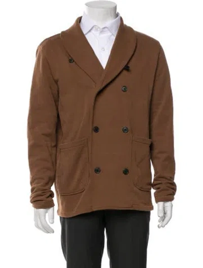 Pre-owned Billy Reid Peacoat In Brown