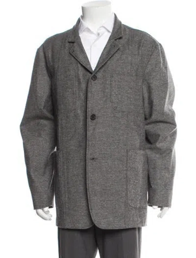 Pre-owned Billy Reid Peacoat In Gray