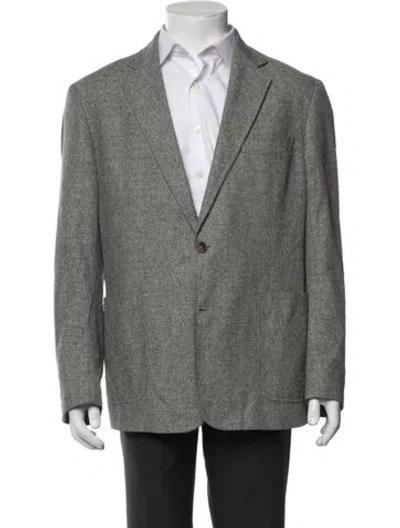 Pre-owned Billy Reid Peacoat In Gray