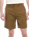 Billy Reid Pelican Gulf Embroidered Linen-blend Short In Green