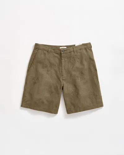 Billy Reid Pelican Gulf Embroidered Short In Olive