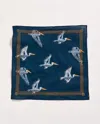 Billy Reid Pelican Swarm Bandana In Carbon Blue/multi