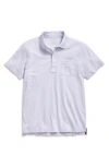 Billy Reid Pensacola Organic Cotton Polo In Dew Blue