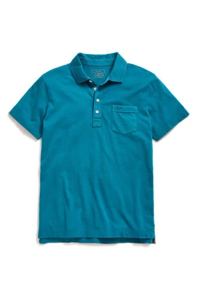 Billy Reid Pensacola Polo In Lake Blue