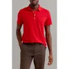 Billy Reid Pique Pensacola Polo In Red