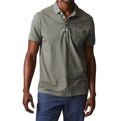 Billy Reid Pensacola Polo Shirt In Washed Grey In Multi