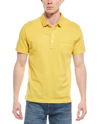 Billy Reid Pensacola Polo Shirt In Yellow