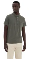 Billy Reid Pensacola Polo Washed Grey In Washed Grey