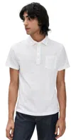 Billy Reid Pensacola Polo White In White