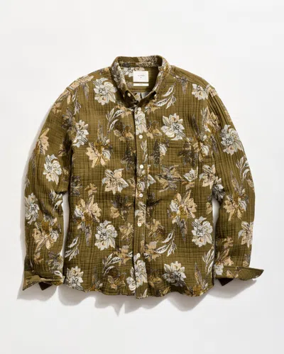 Billy Reid Peony Jacquard Tuscumbia Shirt Button Down In Multi