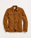 Billy Reid Pique Chore Jacket In Billy's Brown