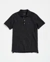 Billy Reid Pique Pensacola Polo In Black