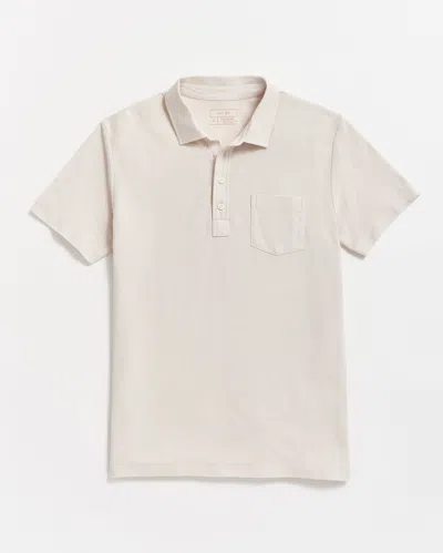 Billy Reid Pique Pensacola Polo In Cream