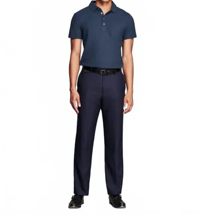 Billy Reid Pique Pensacola Polo In Carbon Blue