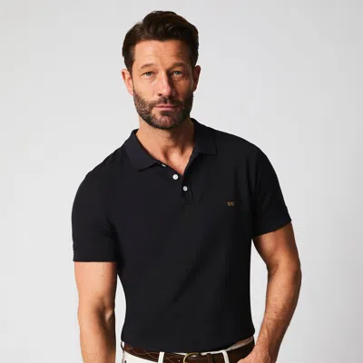 Billy Reid Pique Polo Black