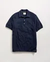 Billy Reid Pique Sweater Polo In Blue