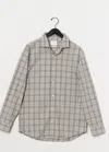 Billy Reid Plaid Hutcheson Sport Shirt In Grey Multi