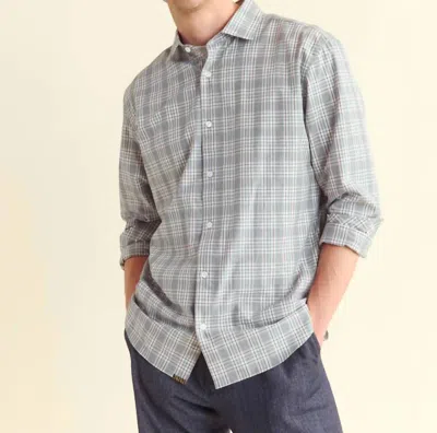 Billy Reid Plaid Hutcheson Sport Shirt In Grey Multi