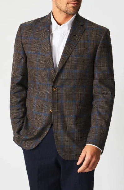 Billy Reid Plaid Virgin Wool Blend Sport Coat In Olive Plaid