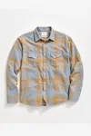 Billy Reid Large Scale Plaid Western Shirt In Multi
