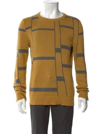 Pre-owned Billy Reid Printed Crew Neck Pullover In Multi