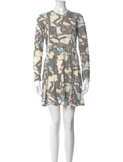 Pre-owned Billy Reid Printed Mini Dress In Multi