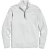 Billy Reid Quilted Half Zip Pullover In Beach Blue