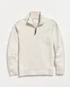 Billy Reid Quilted Half Zip In White