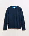 Billy Reid Raglan Crew In Blue
