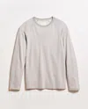 Billy Reid Raglan Crew In Silver