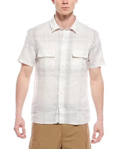 Billy Reid Relaxed Fit Linen Shirt In White