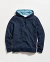Billy Reid Cotton Blend Hoodie Sweatshirt In Blue