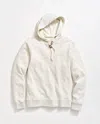 Billy Reid Rib Hoodie Pullover In Light Grey