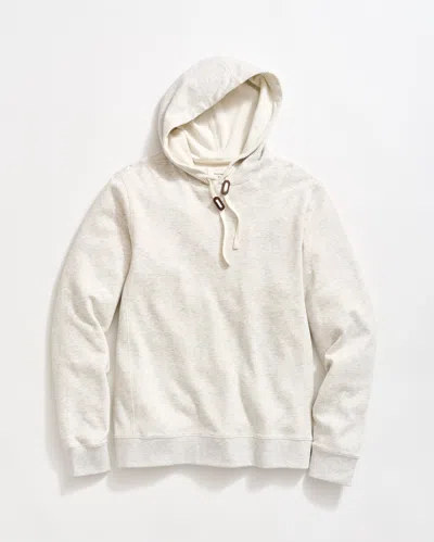 Billy Reid Rib Hoodie Pullover In Light Grey